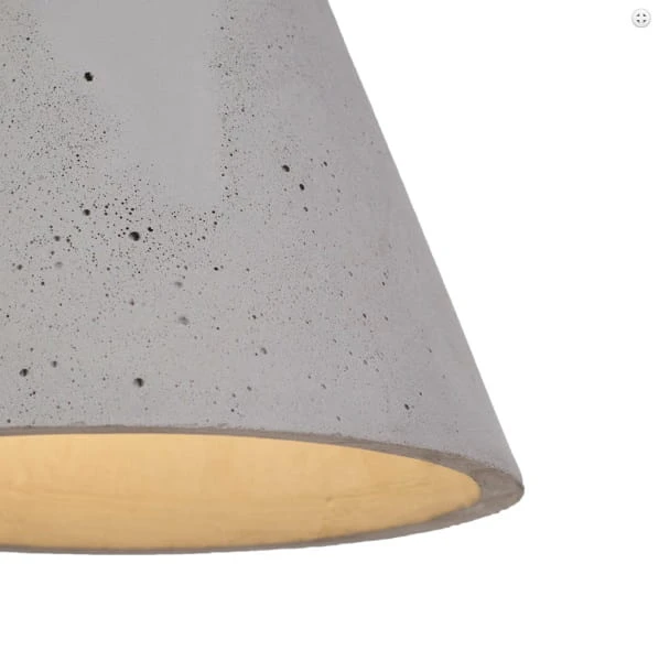 KOBE 2 betonowa lampa sufitowa, wysokość 29 cm