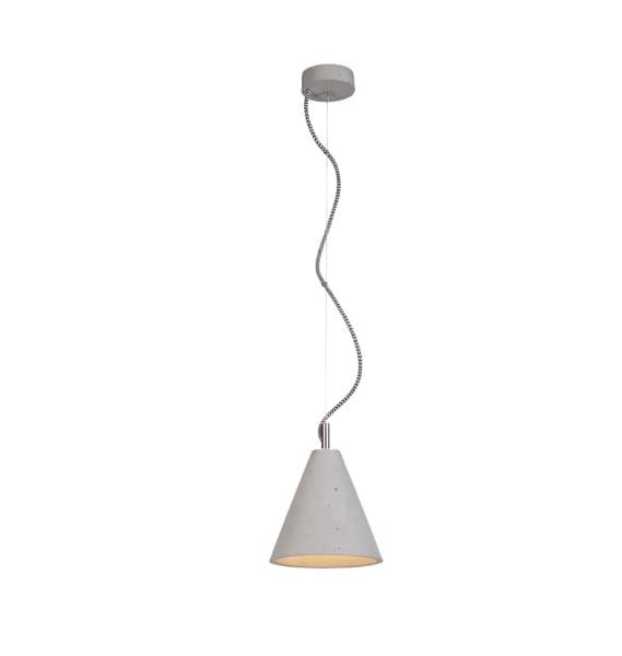 KOBE 1 betonowa lampa sufitowa, wysokość 19 cm
