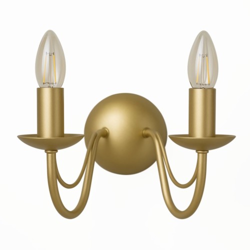 Kinkiet świecznikowy złoty Bartez dwa ramiona.jpg