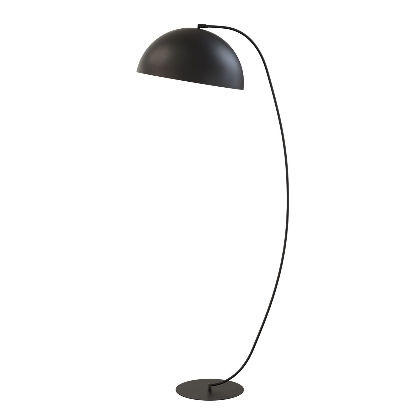 Nowoczesna lampa ARCOS czarna minimalistyczna do salonu przy sofie.jpg
