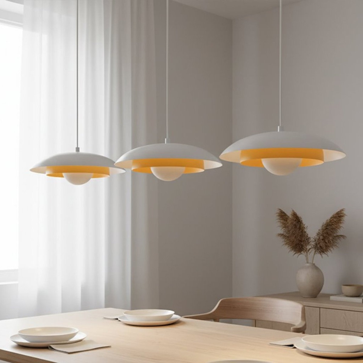 nowoczesna lampa Skin WH trzy klosze biało- pomarańczowe.jpg