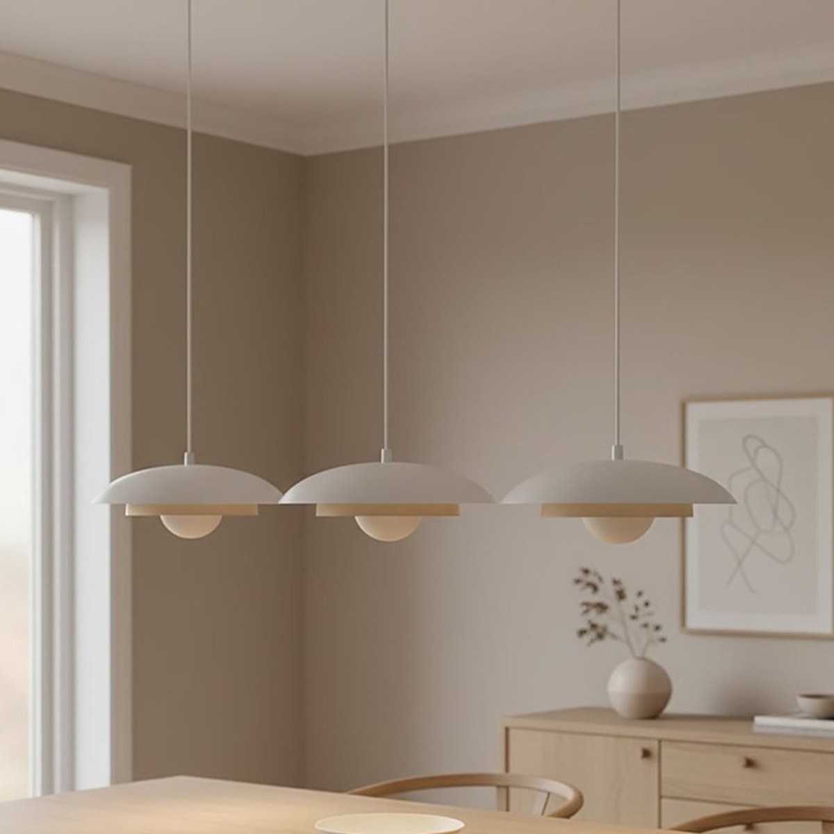 lampa wisząca potrójna Skin WH Mokka nad stół.jpg