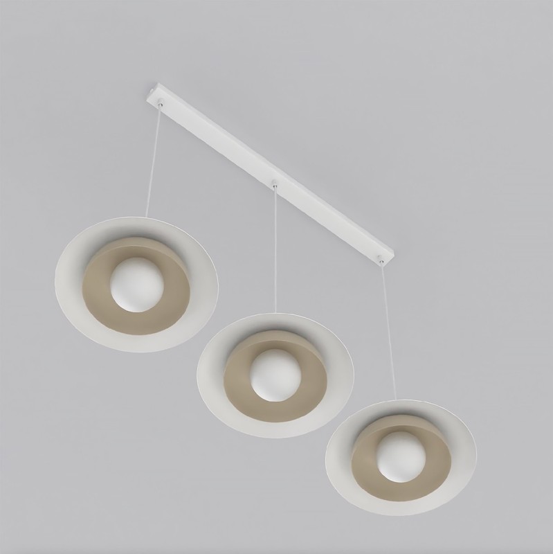 designerska lampa wisząca Skin WH 3 punkty światła, biało mokka.jpg