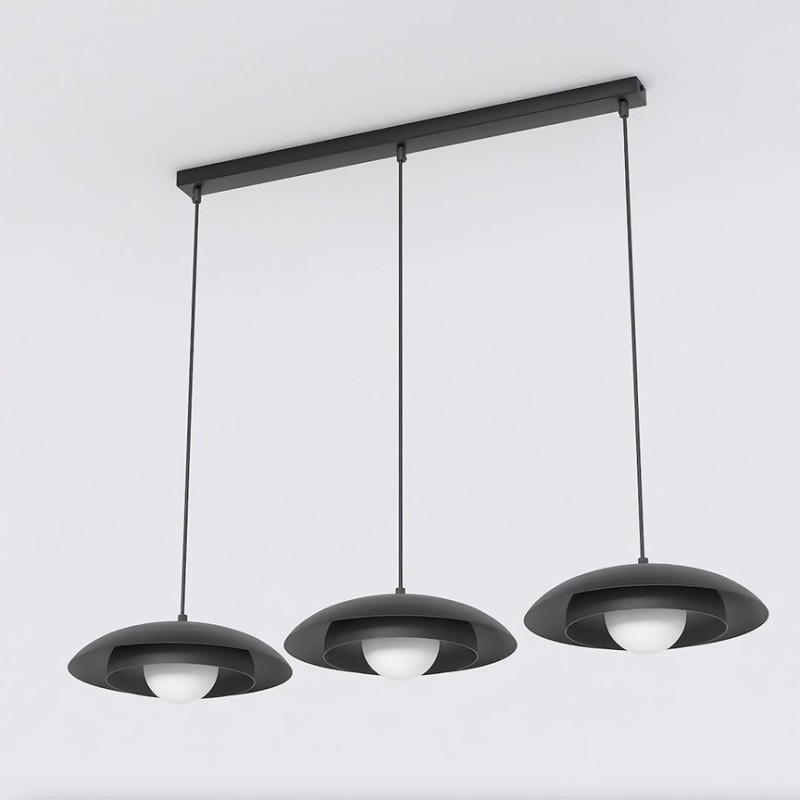 lampa sufitowa Skin BL potrójna do jadalni i kuchni czarne klosze.jpg