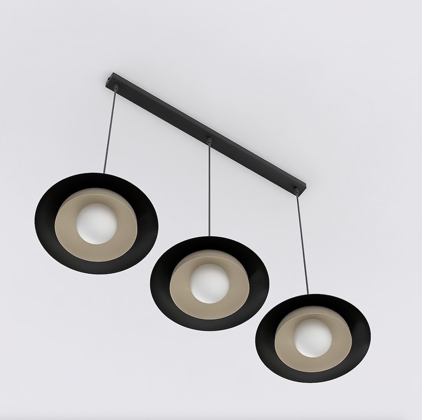 designerska lampa wisząca Skin BL 3 punkty światła, biczarno-mokka.jpg