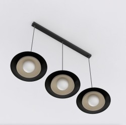designerska lampa wisząca Skin BL 3 punkty światła, biczarno-mokka.jpg