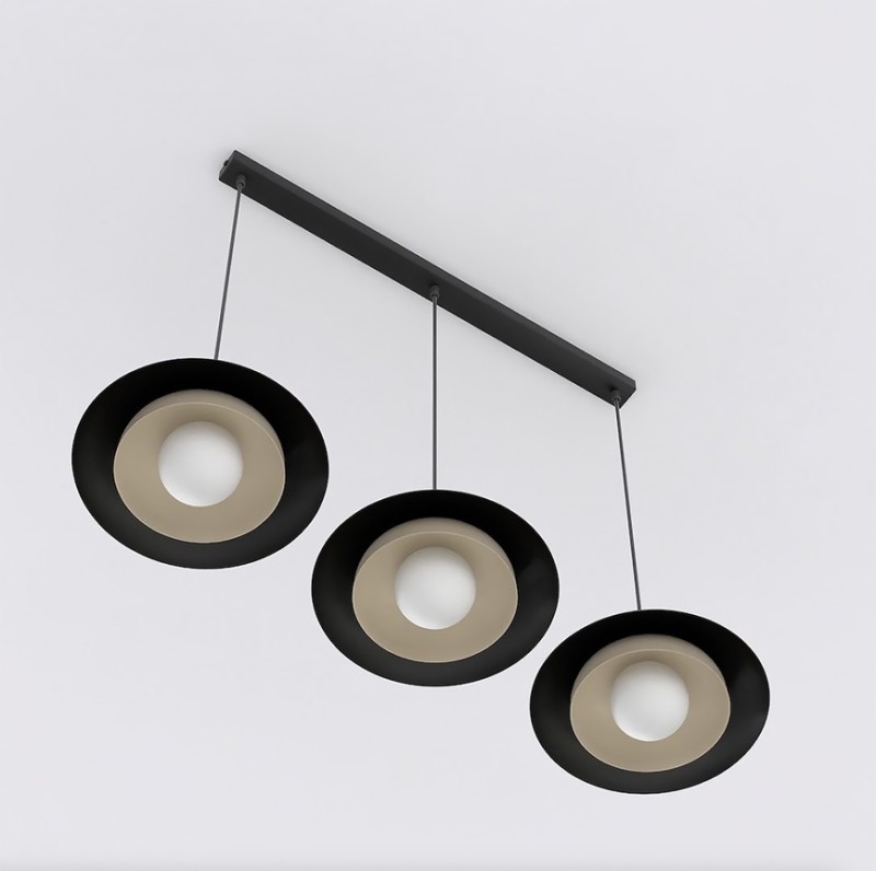 designerska lampa wisząca Skin BL 3 punkty światła, biczarno-mokka.jpg