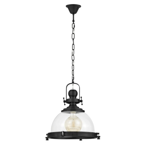 czarna lampa wisząca loft Lofta 40 cm ze szklanym kloszem.jpg