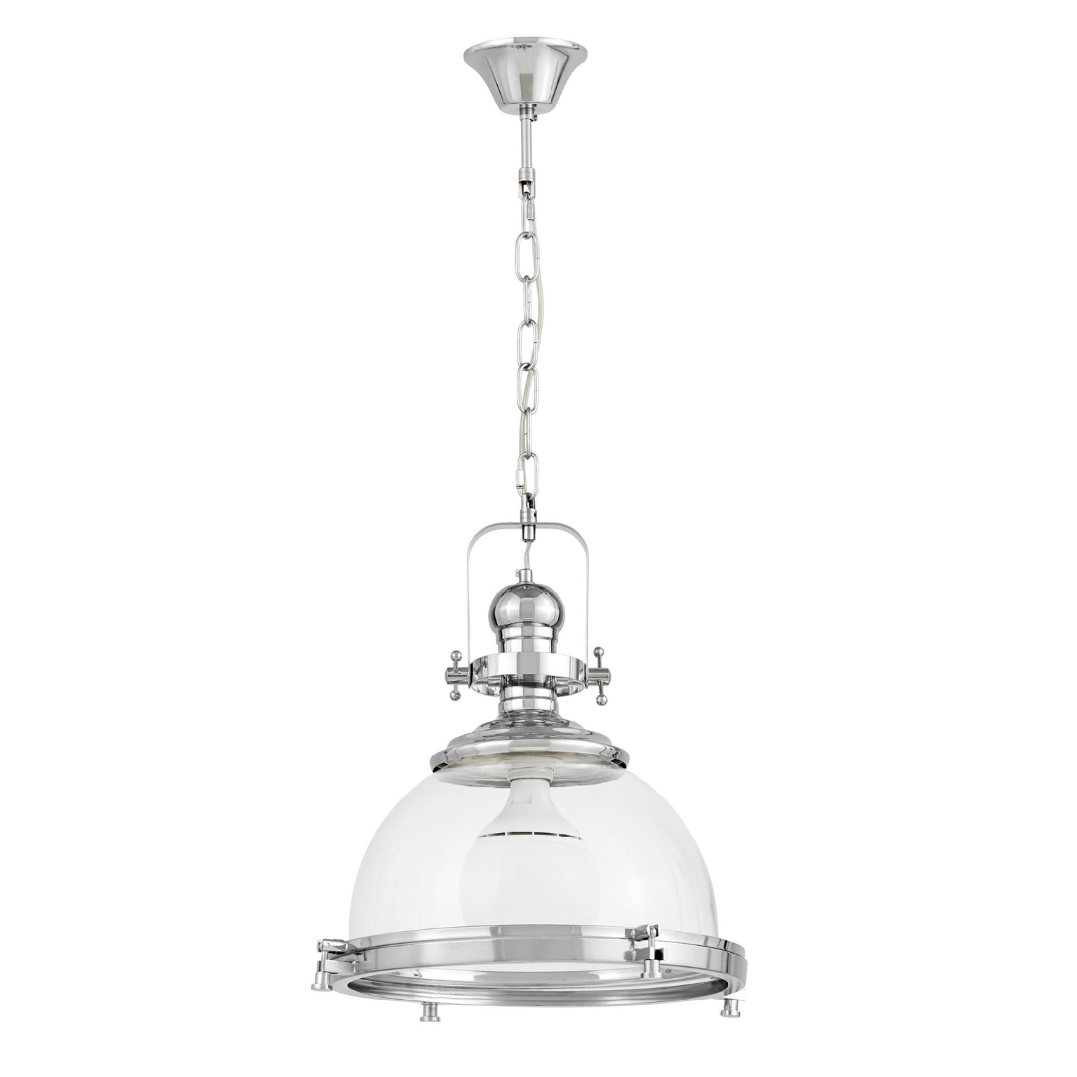 lampa wisząca do kuchni loft chrom szklany klosz Lofta chrom.jpg