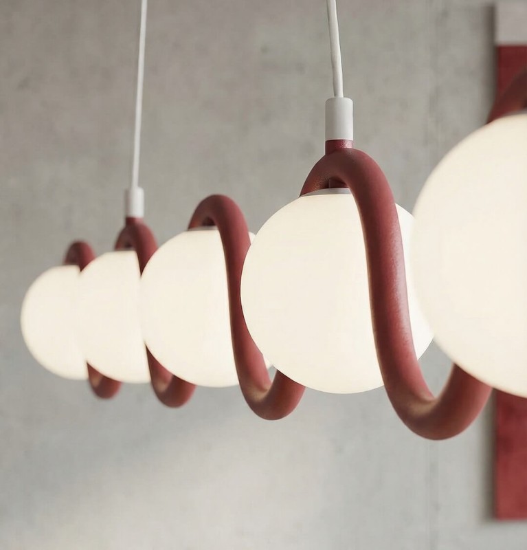 lampa wisząca Sinus Burgundy szczegół.jpg