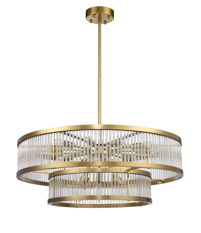 Rugia 80 D żyrandol kryształowy do salonu glamour złoty mosiądz średnica 80 cm.webp