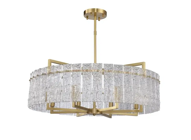 Florida 80 żyrandol kryształowy glamour złoty do dużego salonu 80 cm.webp