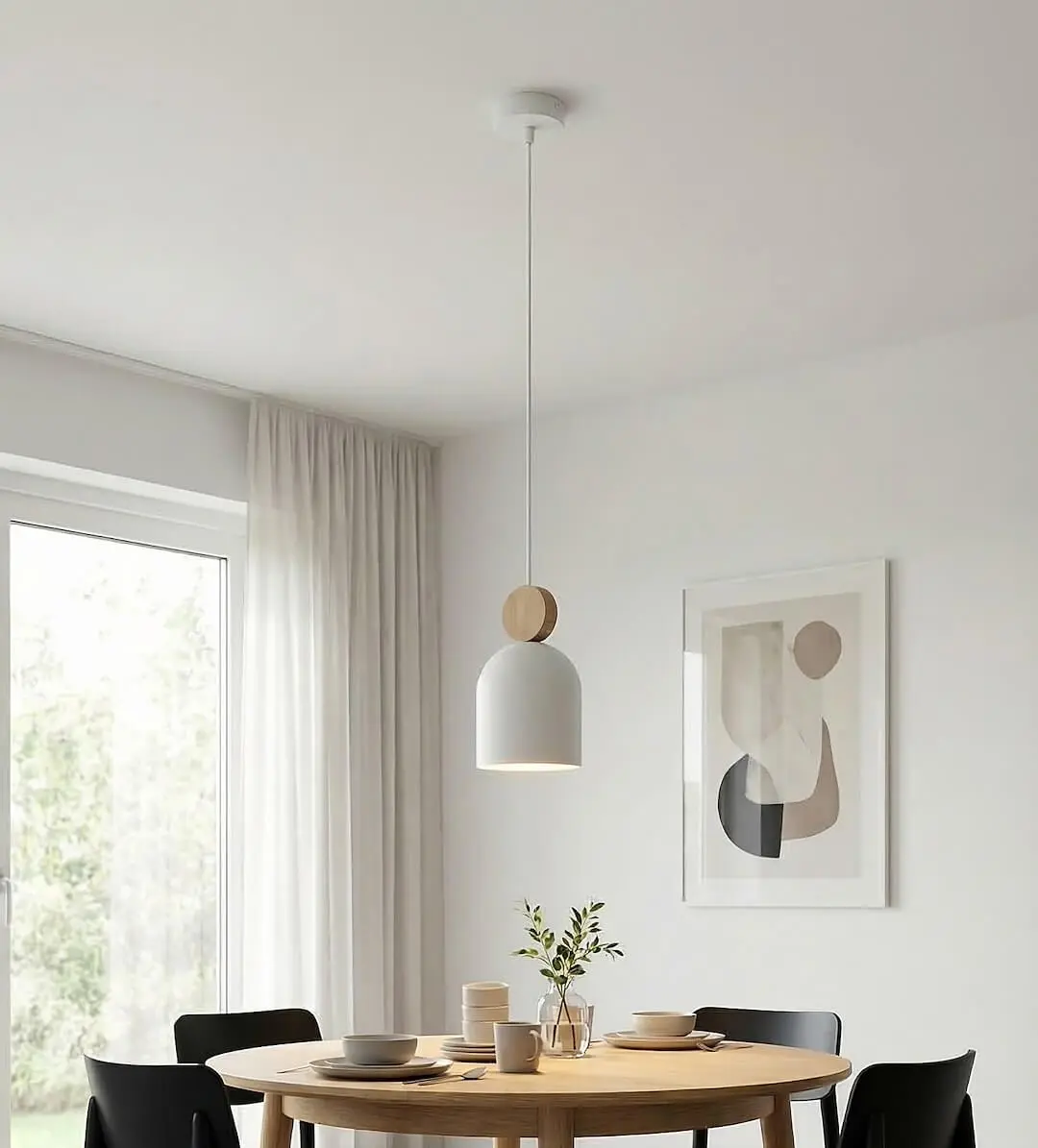 Lampa-wisząca-Mesi-1-White-nad-stół-w-jadalni-w-stylu-skandynawskim.webp