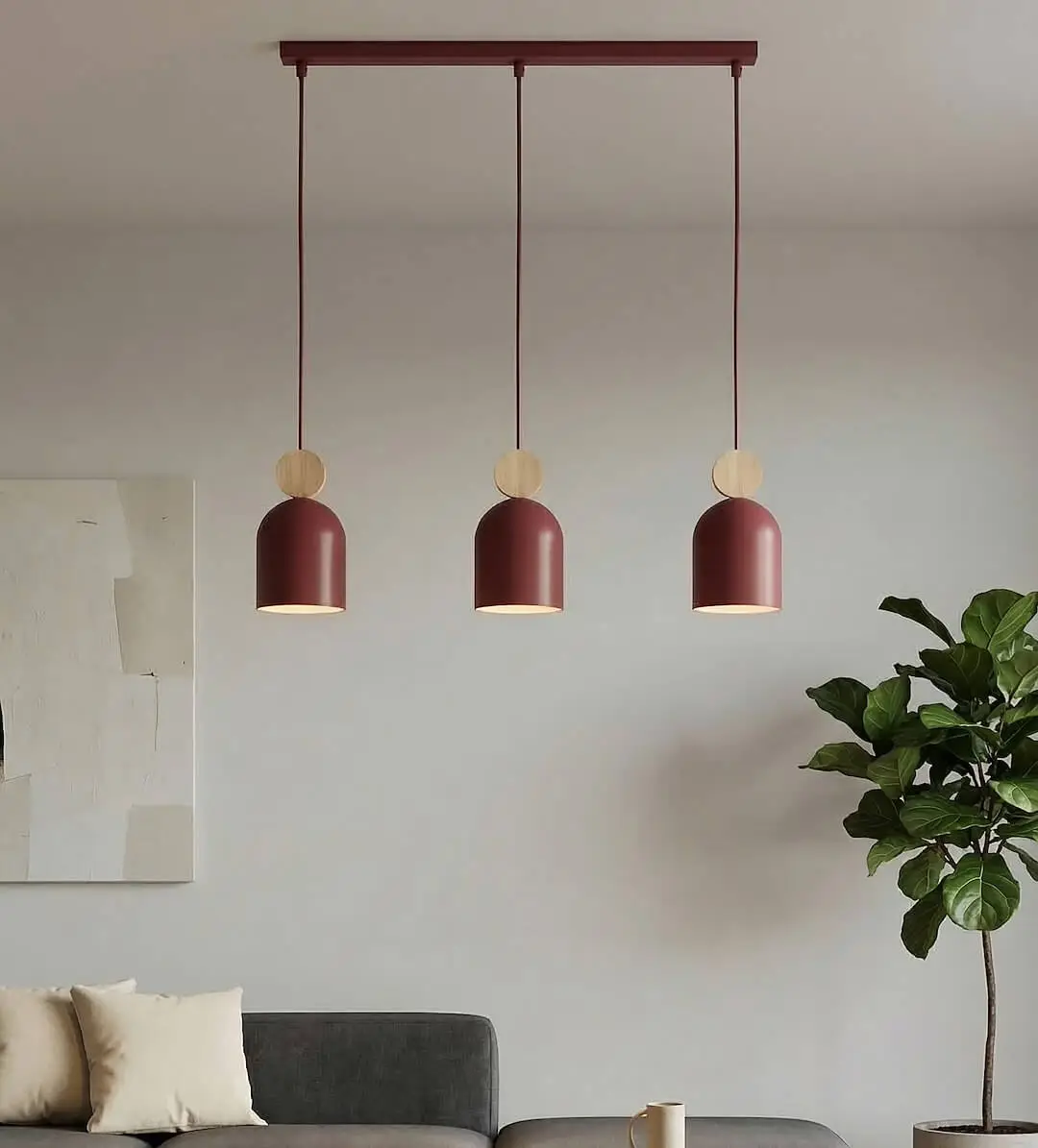 Mesi-3-Burgund-lampa-wisząca-z-trzema-kloszami-do-jadalni-nad-stół.webp