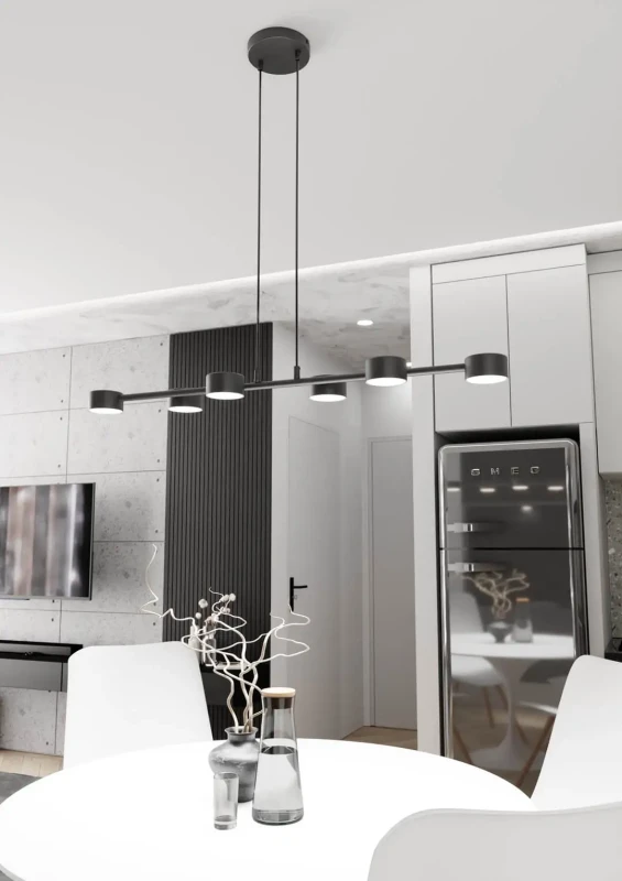 Megara-6-Black-czarna-lampa-wisząca-6-kloszy-nad-stół-w-jadalni.webp
