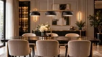 Czarno-złota-lampa-Olaf-3-nad-prostokątny-stół-w-eleganckiej-jadalni-w-stylu-glamour.webp
