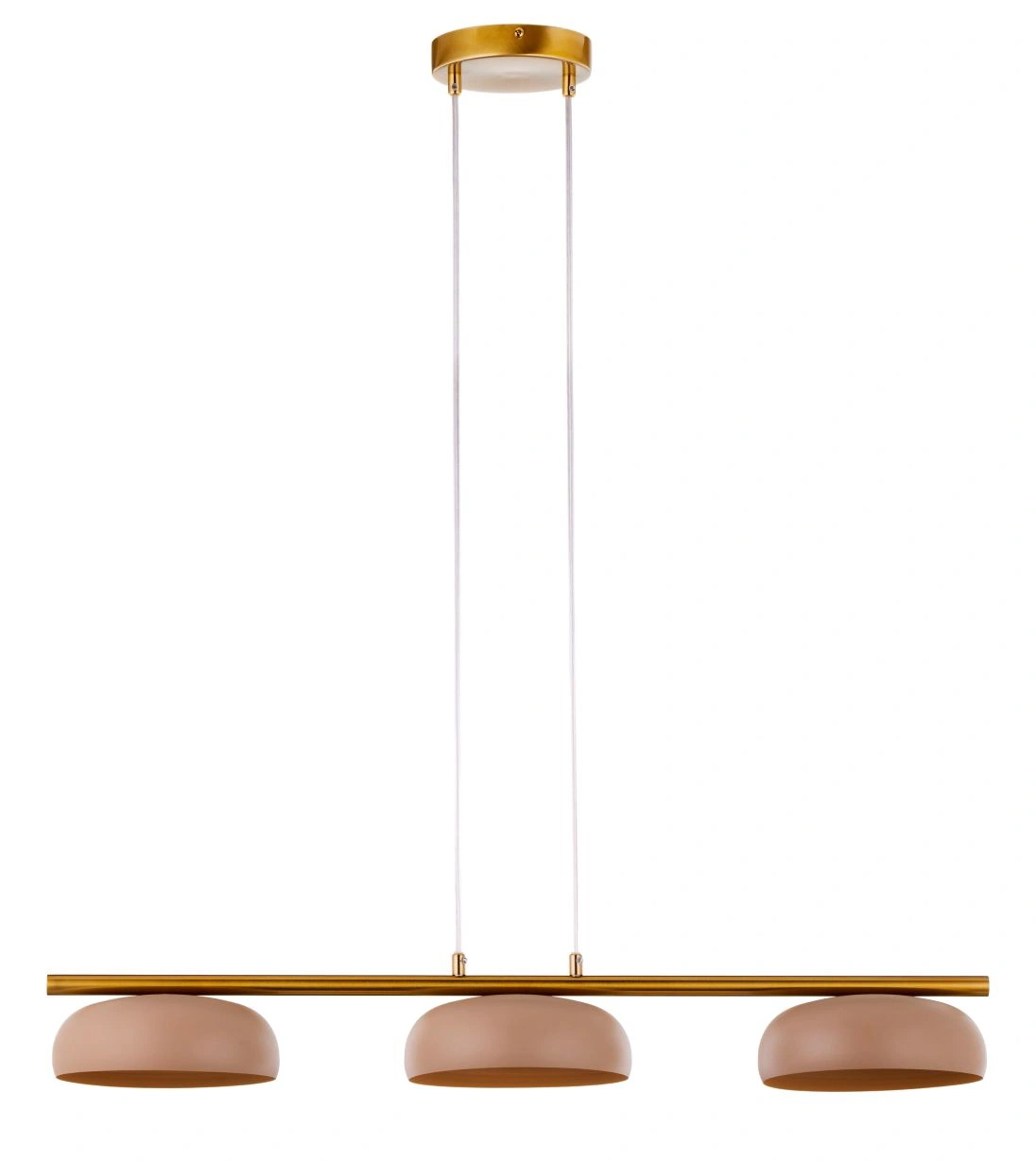 Olaf 3 z trzema kloszami elegancka lampa wisząca do otwartej kuchni.webp