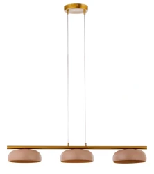 Olaf 3 z trzema kloszami elegancka lampa wisząca do otwartej kuchni.webp