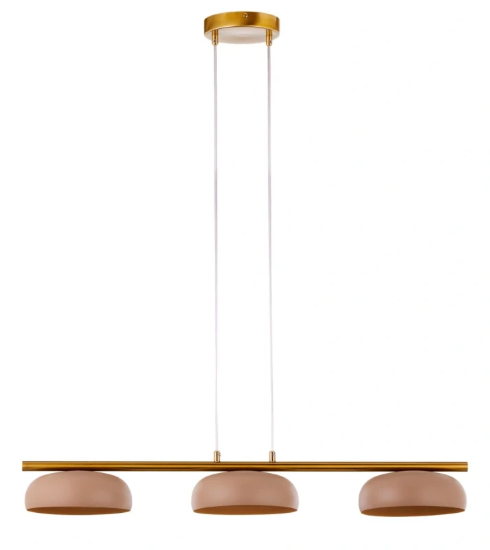 Olaf 3 z trzema kloszami elegancka lampa wisząca do otwartej kuchni.webp
