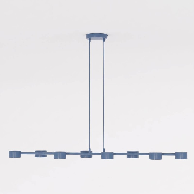 Megara Dusty Blue 8 – długa lampa wisząca z ośmioma kloszami w kolorze Dusty Blue.jpeg