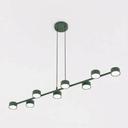 Megara-8-Olive-Green-–-długa-lampa-wisząca-z-ośmioma-zielonymi-kloszami..webp
