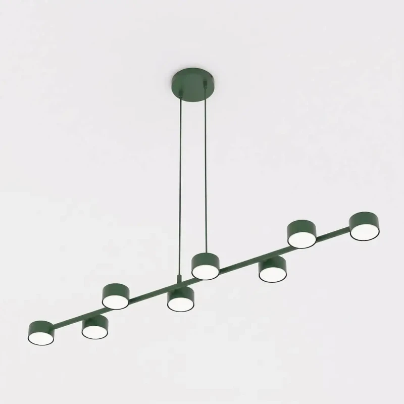 Megara-8-Olive-Green-–-długa-lampa-wisząca-z-ośmioma-zielonymi-kloszami..webp