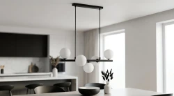 Lampa-wisząca-podłużna-_-białe-klosze-Ardi-Black-5-nad-stołem.webp