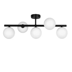 Ardi-Black-5-Sufitowa-–-czarna-lampa-sufitowa-z-pięcioma-białymi-szklanymi-kloszami.webp
