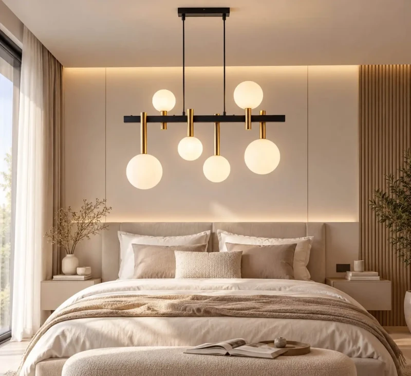 Lampa-Lunare-6-z-mlecznymi-kloszami-w-nowoczesnej-sypialni.webp