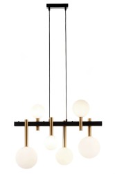 Lunare 6 lampa wisząca do małego pokoju, sypialni, czarno złota.jpg