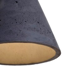 KOBE 1 betonowa lampa sufitowa, wysokość 19 cm