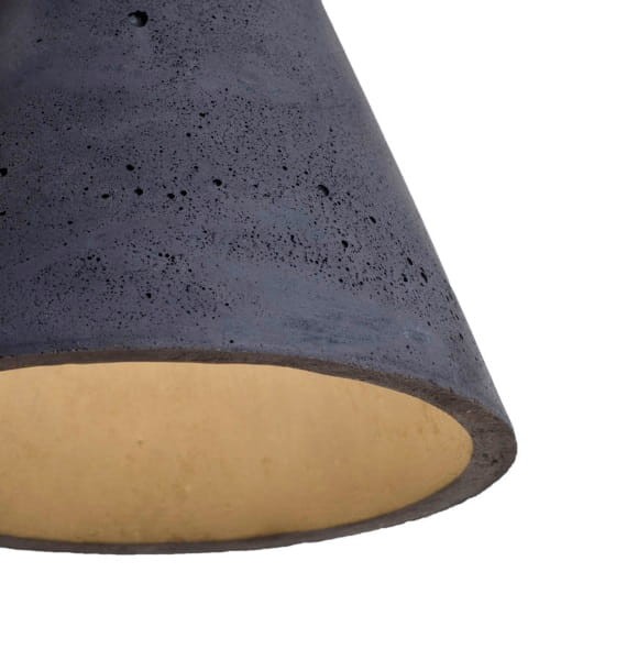 KOBE 1 betonowa lampa sufitowa, wysokość 19 cm