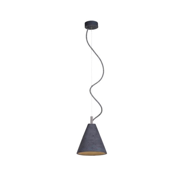 KOBE 1 betonowa lampa sufitowa, wysokość 19 cm