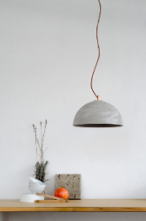 SFERA M betonowa lampa sufitowa, średnica 32 cm