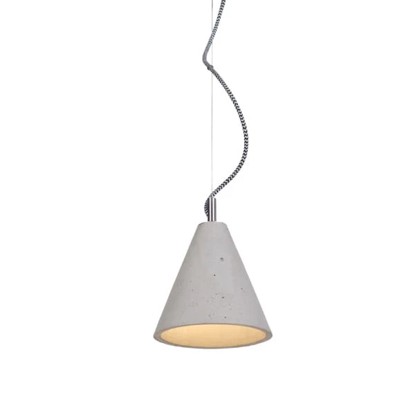 KOBE 1 betonowa lampa sufitowa, wysokość 19 cm
