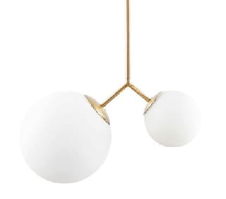 White Ball Hromo  białe kule nowoczesna lampa wisząca
