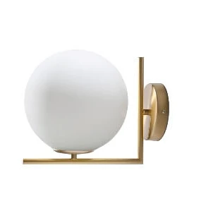 White Ball Wall kinkiet nowoczesny biała kula