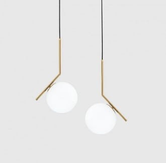 White Ball 20  biała kula nowoczesna lampa wisząca