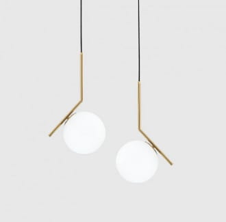 White Ball 20  biała kula nowoczesna lampa wisząca