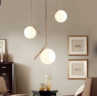 White Ball 20  biała kula nowoczesna lampa wisząca