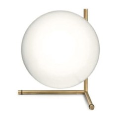 White Ball table lampka stołowa nowoczesna biała kula