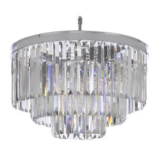 Żyrandol kryształowy kaskada Quartz Fall Chrom 50cm