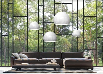 Cocco 3/4 Sfera duo color lampa wisząca średnica 30, 40, 50, 60cm