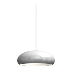 Cocco Ufo Monocolor lampa wisząca 50 cm biała do jadalni i kuchni Domodes