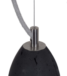 KOBE 3 betonowa lampa sufitowa, wysokość 21 cm
