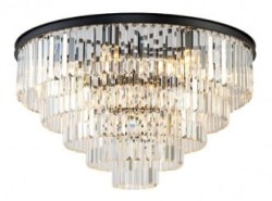 Quartz Ceiling Round 80  okrągły plafon kryształowy kaskada 80cm