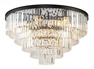 Quartz Ceiling Round 80  okrągły plafon kryształowy kaskada 80cm