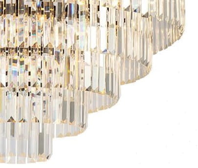 Quartz Ceiling Round 80  okrągły plafon kryształowy kaskada 80cm