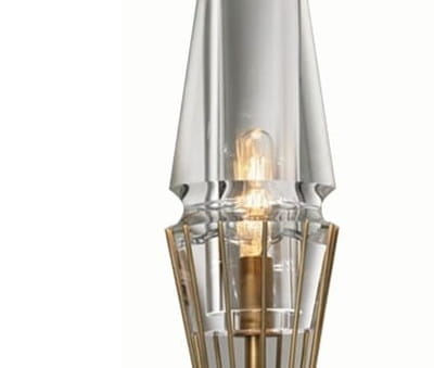 Matari Wall  nowoczesny kinkiet szkło i mosiądz