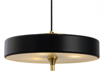 Classic Black wisząca lampa Art. Deco
